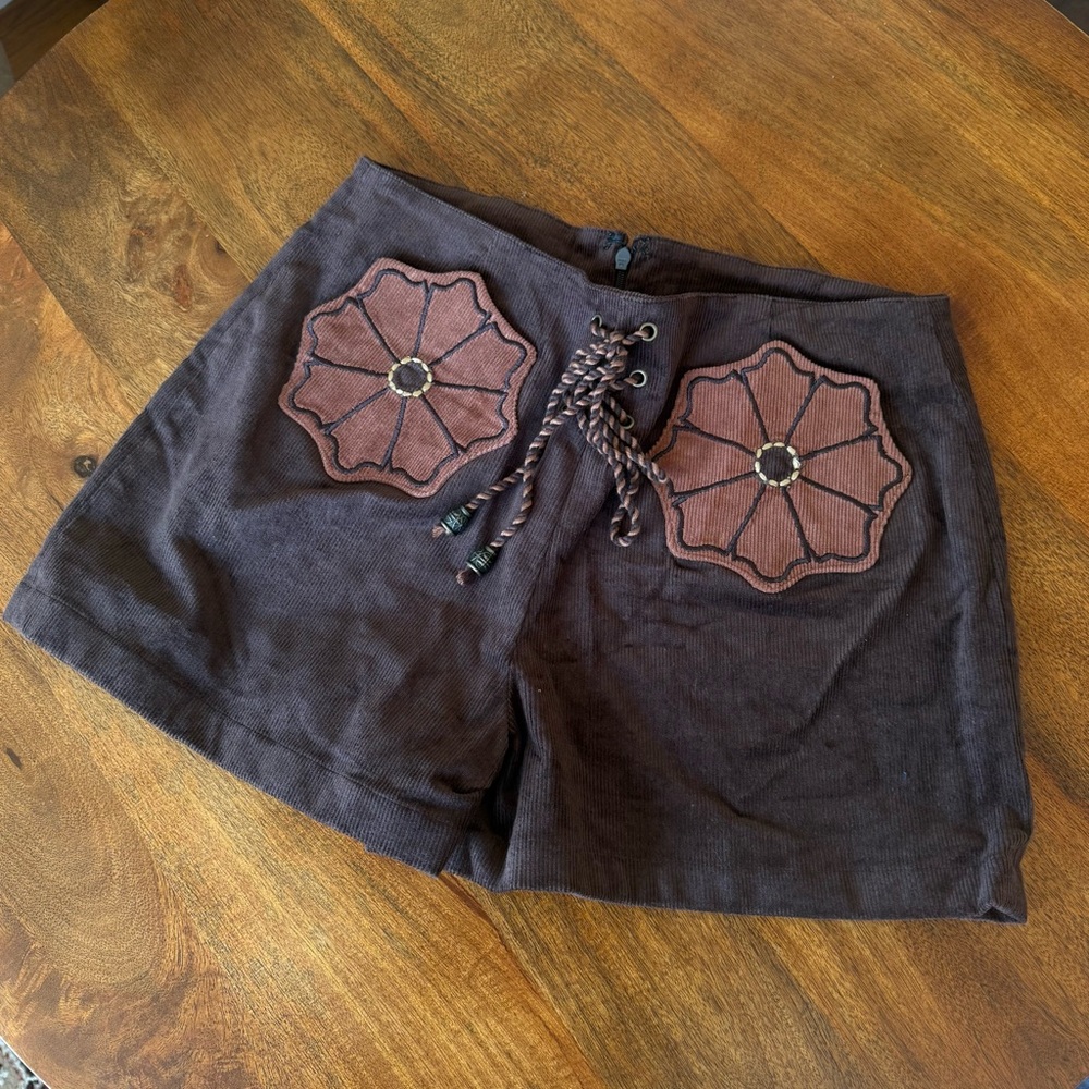 The Hippie Shake Flower Corduroy Shorts